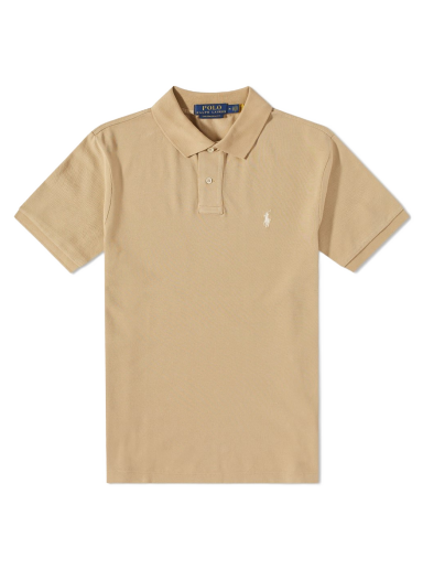 Сорочка поло Polo by Ralph Lauren Slim Fit Polo бежевий | 710680784306
