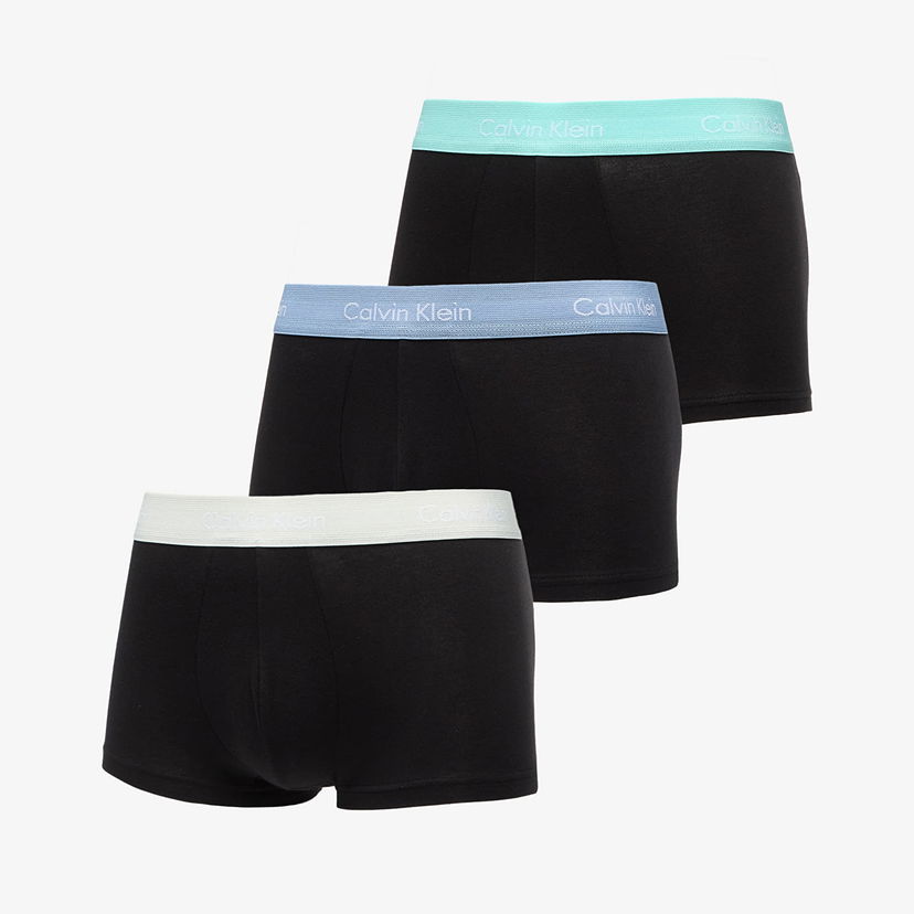 Боксери CALVIN KLEIN Cotton Stretch Low Rise Trunk 3-Pack Black чорний | 0000U2664G VXA