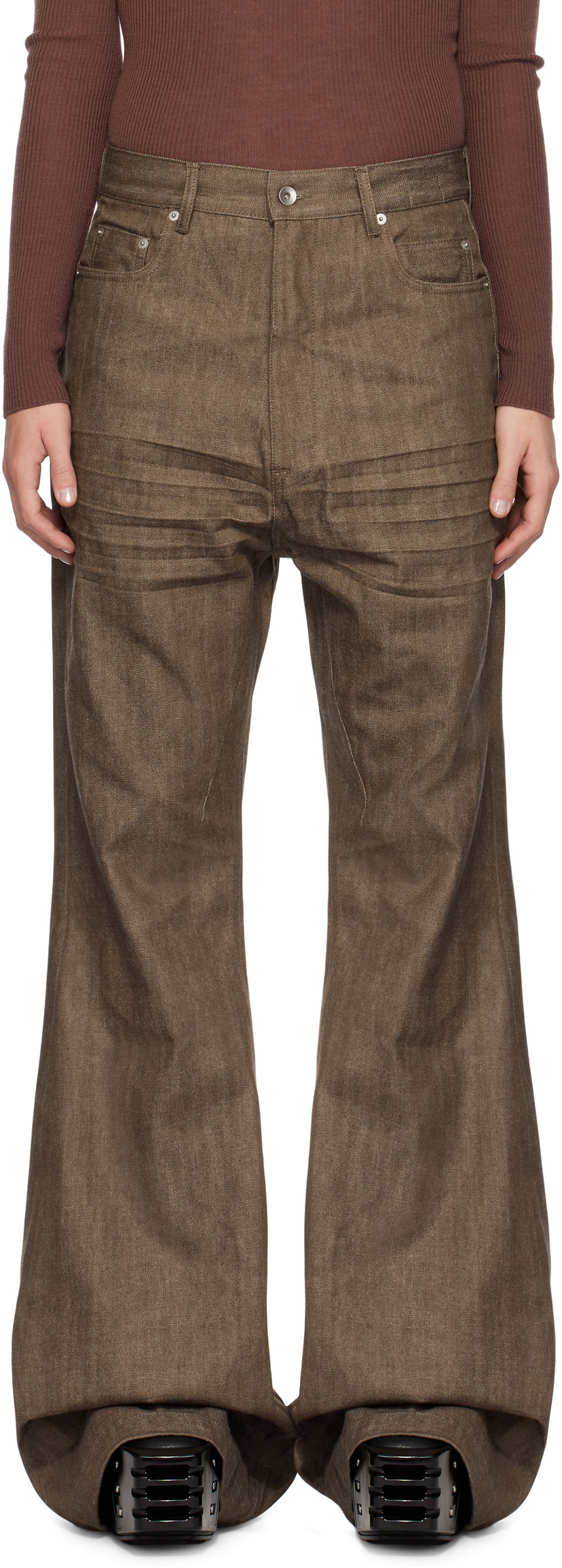 Джинси Rick Owens Bootcut Jeans Сірий | DU02D2365 DKRAW