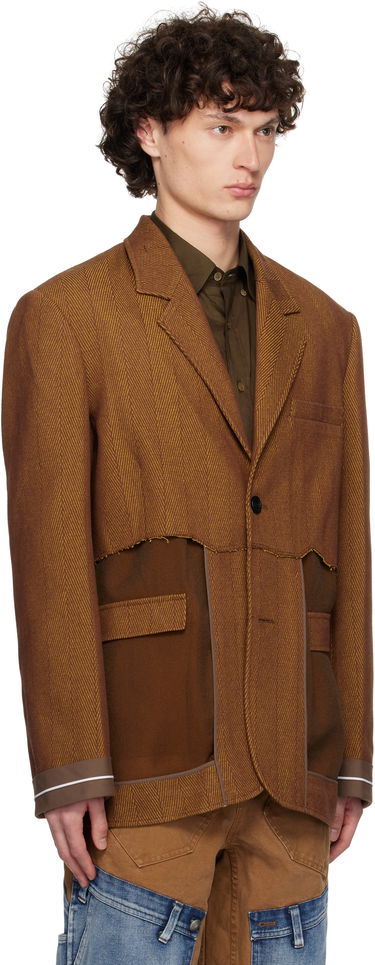 Куртка Andersson Bell Andersson Bell Inside Out Herringbone Blazer Коричневий | awa699u, 1