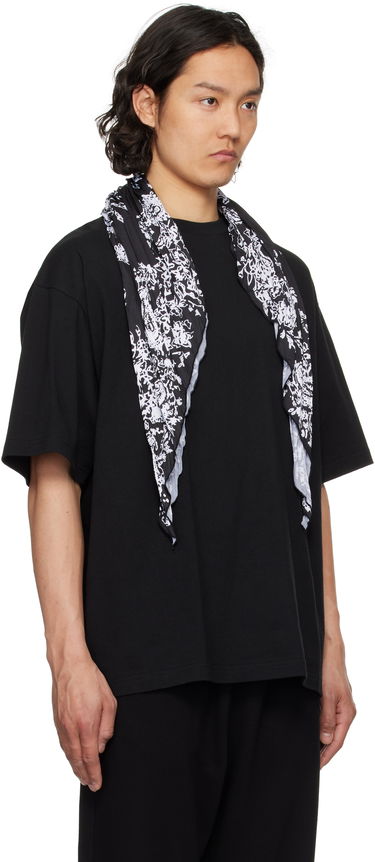 Футболка We11done We11done Wrinkled Muffler T-Shirt чорний | WD-TT1-25-732-U-BK, 1