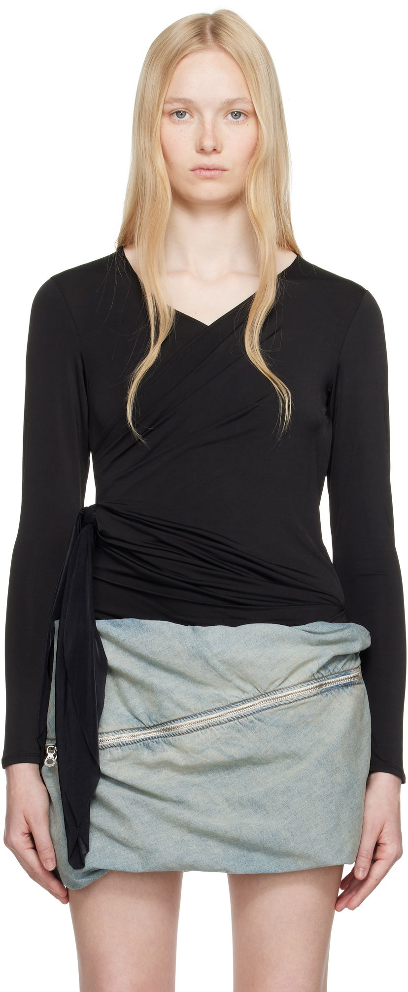 Спідниця Diesel Diesel T-Crissy Wrap Top чорний | A18920 0BLBC
