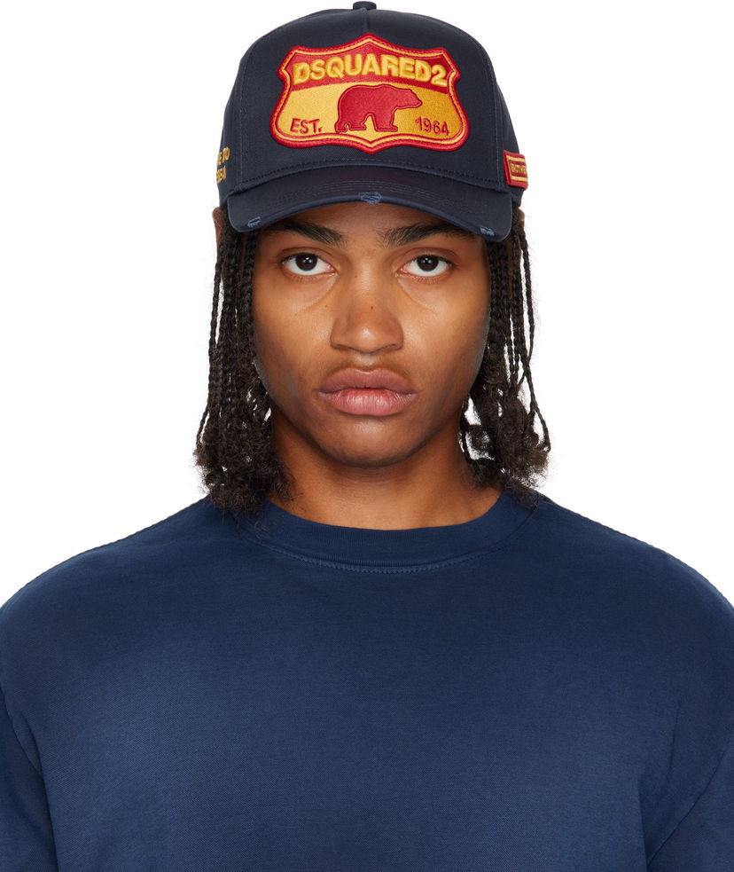 Кепка DSQUARED2 Dsquared2 Baseball Cap with Patch темно-синій | BCM0493 05C00001 3073