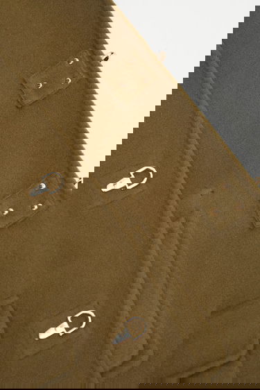 Пальто Drôle de Monsieur Wool Blend Caban Jacket with Metallic Toggle Fasteners Зелений | I.JT248.WO042, 4
