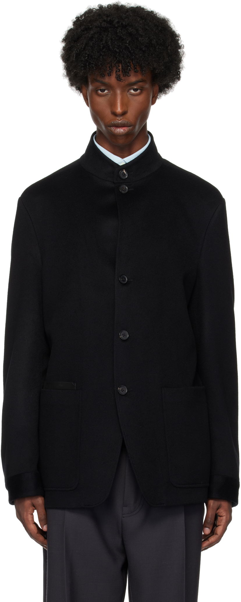 Пальто ZEGNA Cashmere Jacket чорний | 869C79A8-1VHKQ0