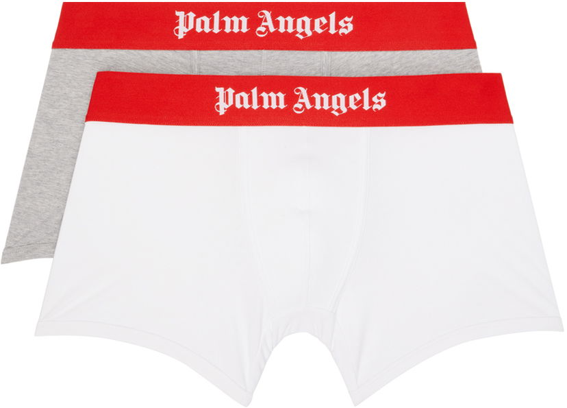 Боксери Palm Angels Palm Angels Two-Pack Boxers білий | PMUH002S23FAB0058425