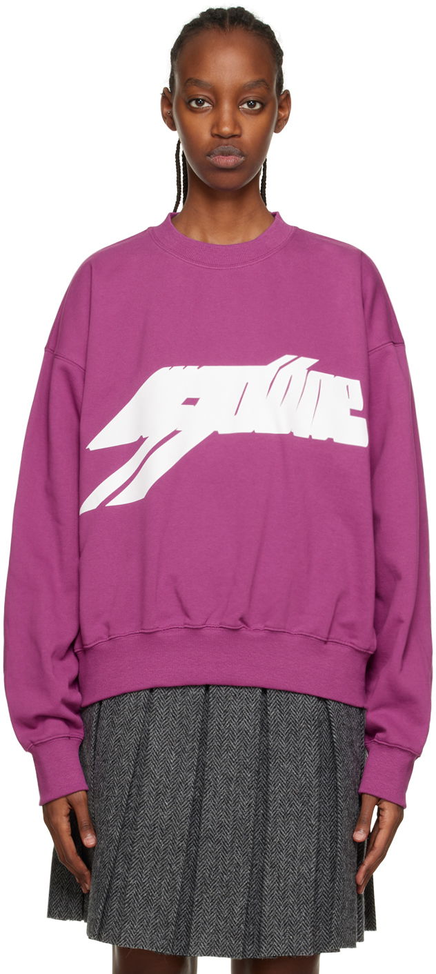 Світшоти We11done Graphic Sweatshirt Фіолетовий | WD-TS3-22-820-U-PP