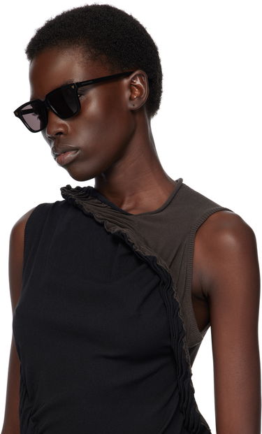 Сонцезахисні окуляри Bottega Veneta Bottega Veneta Triangle Stud Rectangular Sunglasses чорний | BV1363S-001, 3