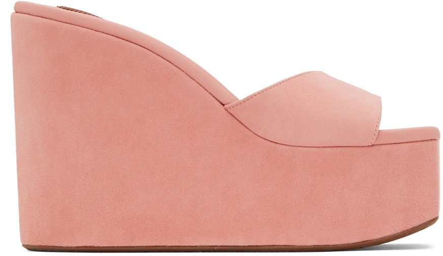 Одяг Alaïa ALAÏA Platform Wedge Mules Рожевий | AA3M051C0C05, 0