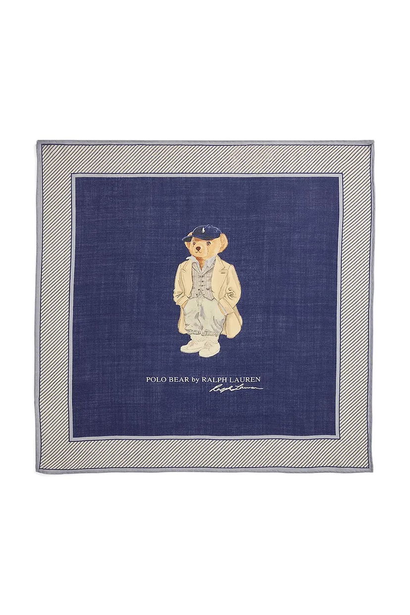 Шарф Polo by Ralph Lauren Polo Ralph Lauren Bear Pocket Square Синій | 455981446