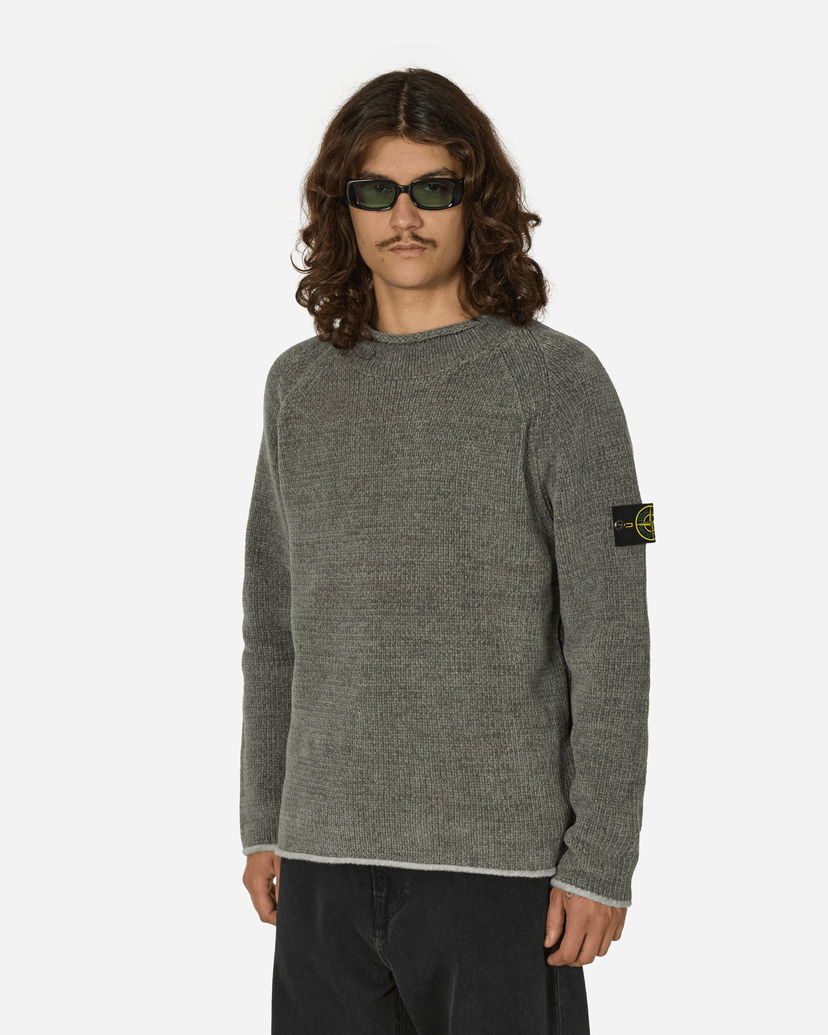 Cветр Stone Island Cotton Chenille Crewneck Sweater Grey Сірий | 8115557A9 V0066