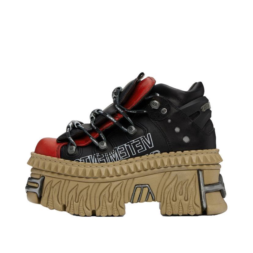 Кросівки та взуття VETEMENTS New Rock Edition Platform Sneakers чорний | UA65SN100L