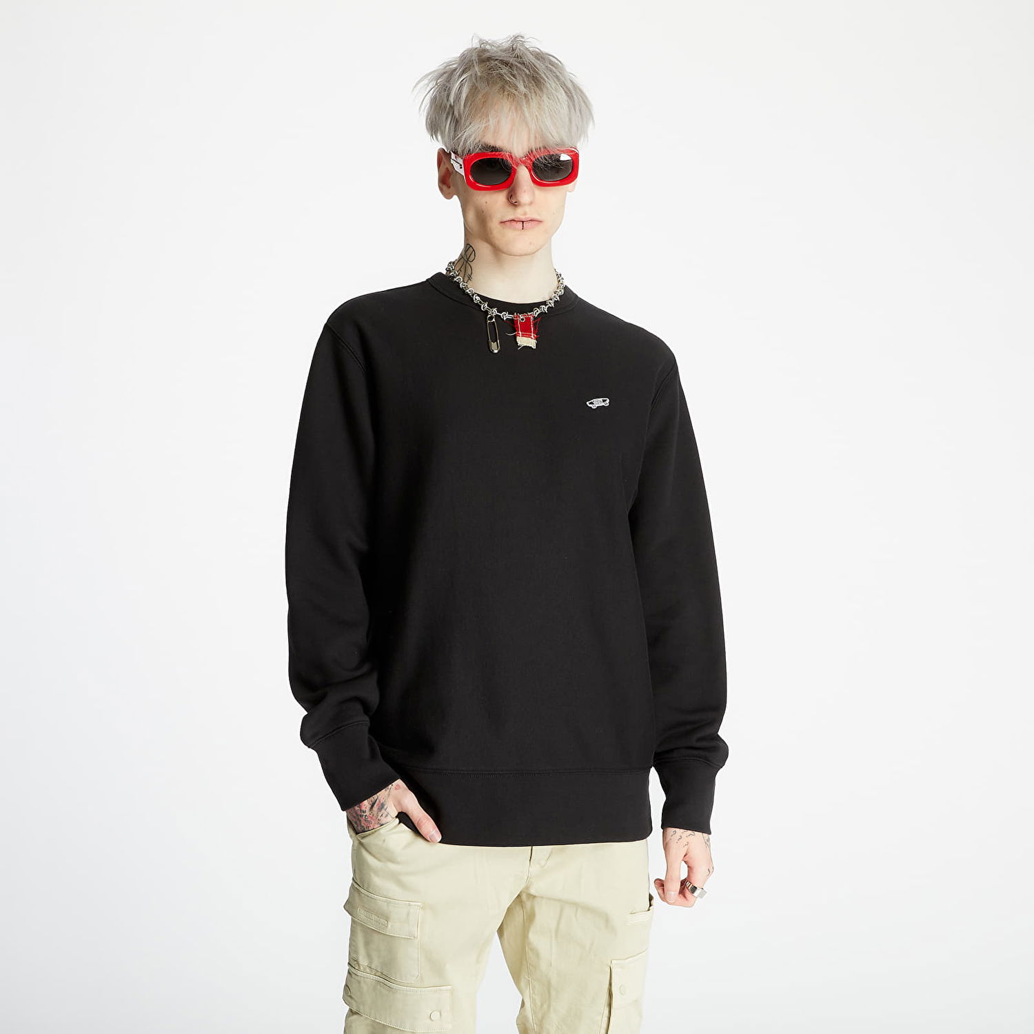 Світшоти Vans Vault OG Crew Fleece чорний | VN0A5FFCBLK1, 0