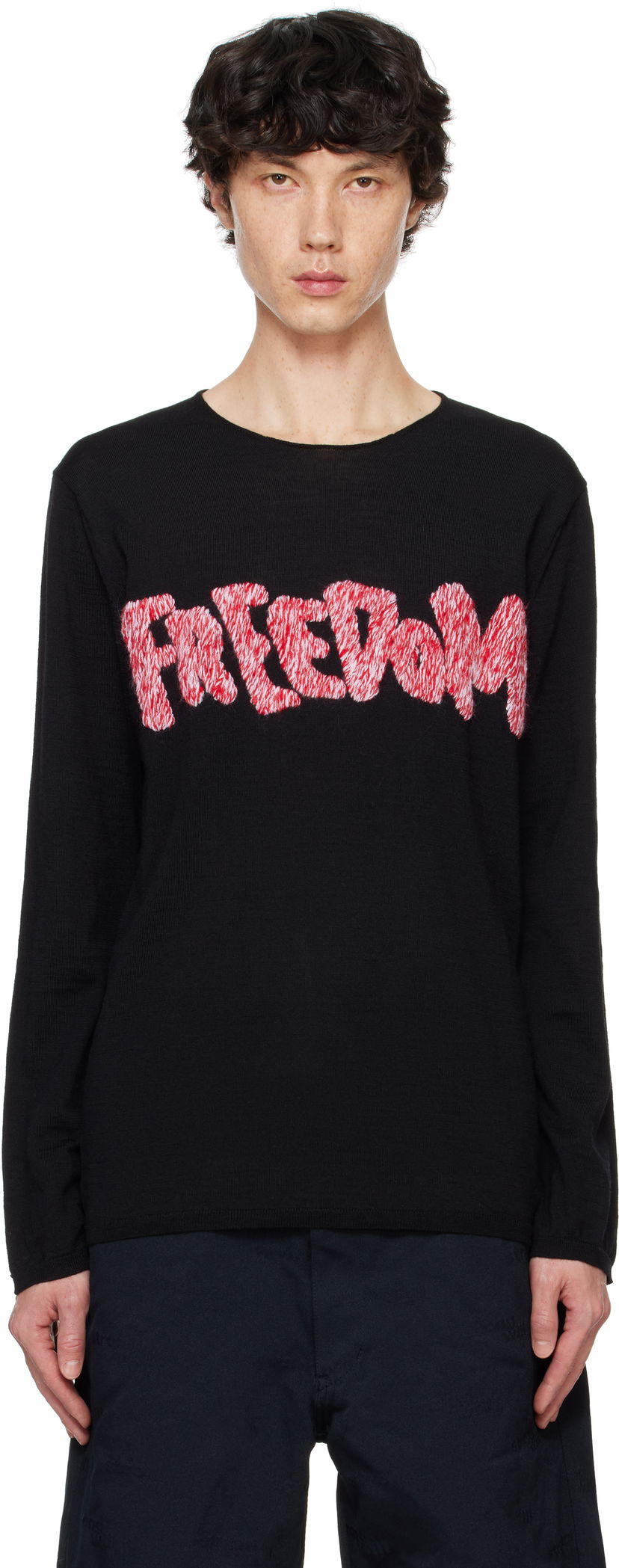 Cветр Comme des Garçons Black 'Freedom' Sweater чорний | FN-N001-051