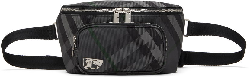 Поясна сумка Burberry Grid Belt Bag чорний | 8097411