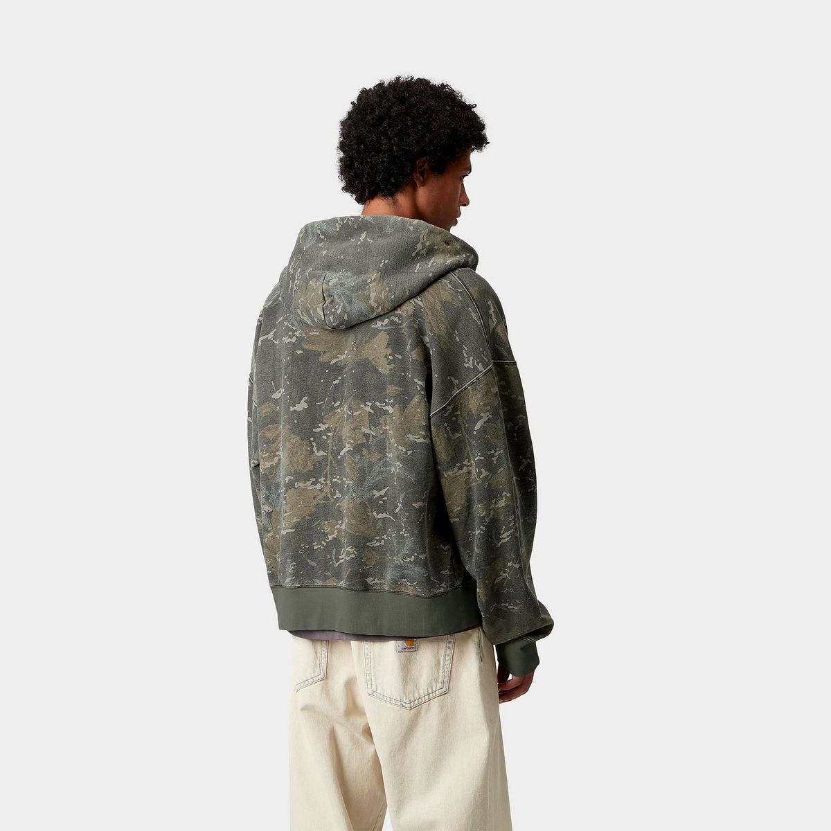 Куртка Carhartt WIP Carhartt WIP Benton Hooded Camo Sweat Jacket Зелений | I035437_5, 1