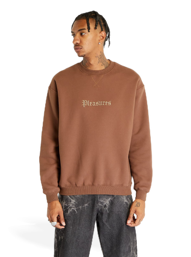 Світшоти Pleasures Recipe Crewneck Brown Коричневий | P23F021 BROWN