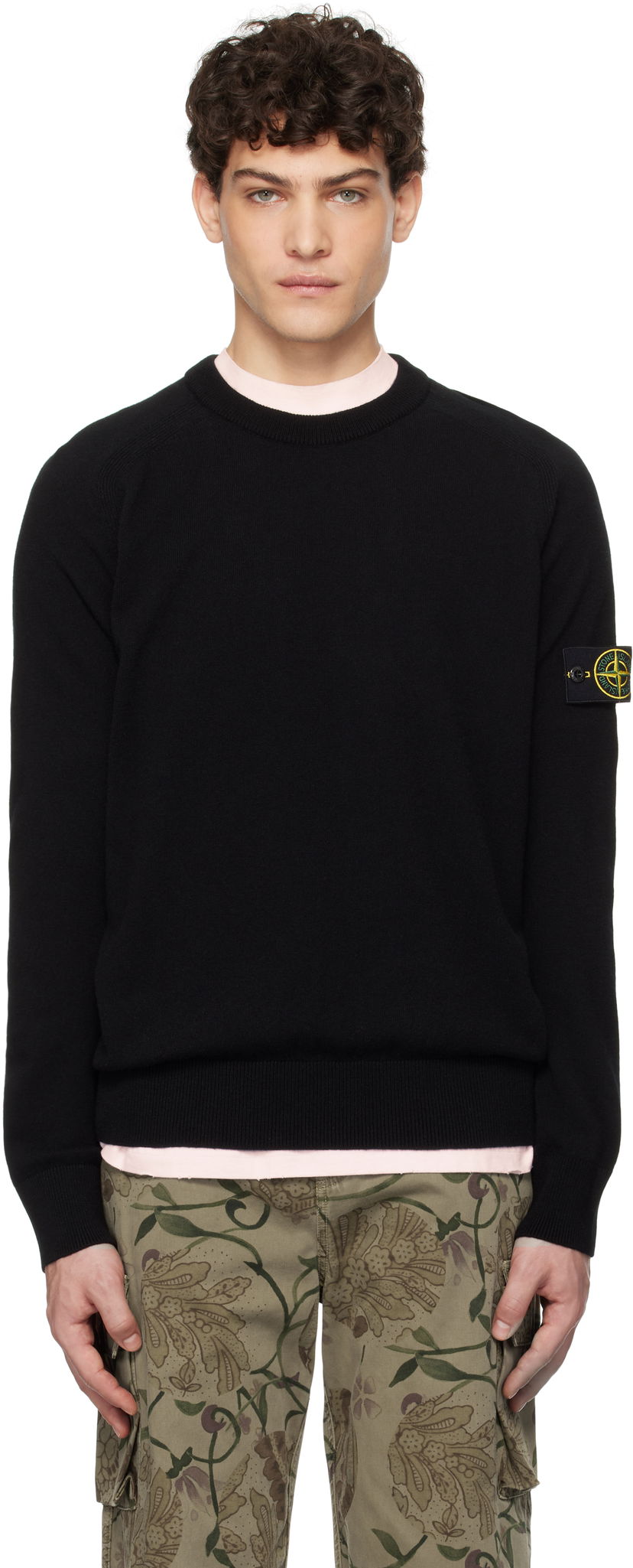 Cветр Stone Island Stone Island Light Geelong Wool Sweater чорний | K1S15 5100045 S00B4