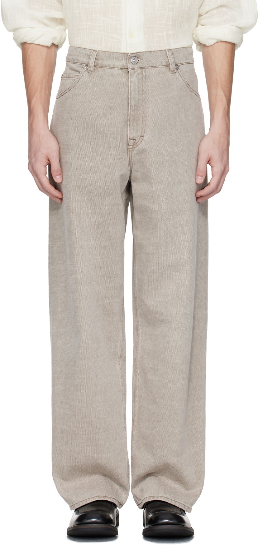 Джинси OUR LEGACY OUR LEGACY Vast Cut Jeans бежевий | M2255VV
