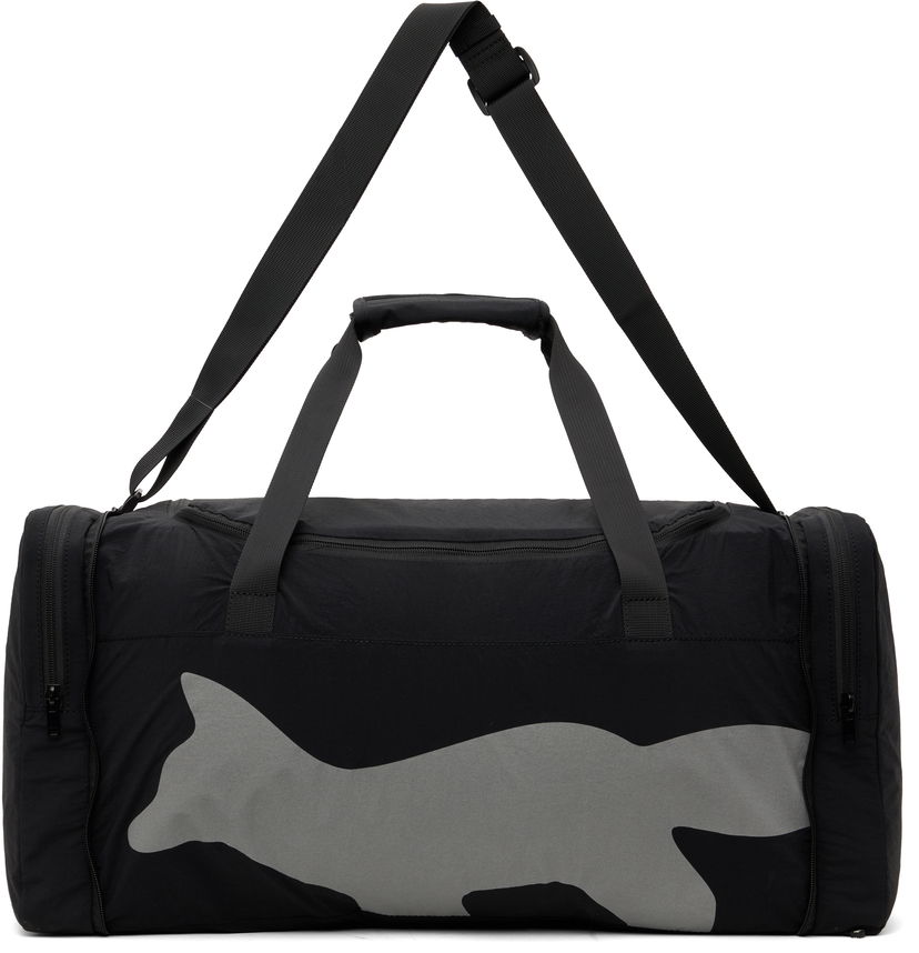 Дорожня сумка MAISON KITSUNÉ Maison Kitsuné Flash Fox Weekender Packable Duffle Bag чорний | OM05175WQ4034