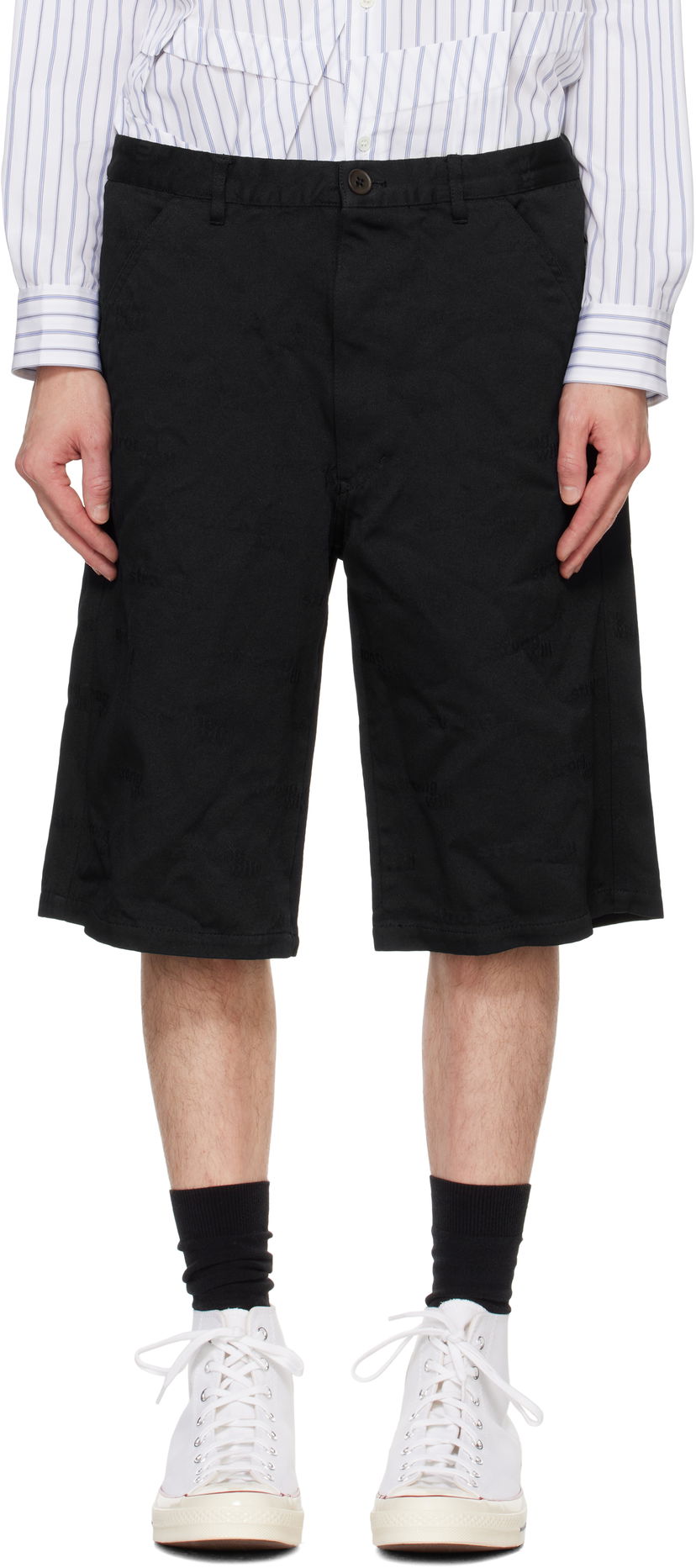 Шорти Comme des Garçons Strong Will Shorts темно-синій | FN-P504-051