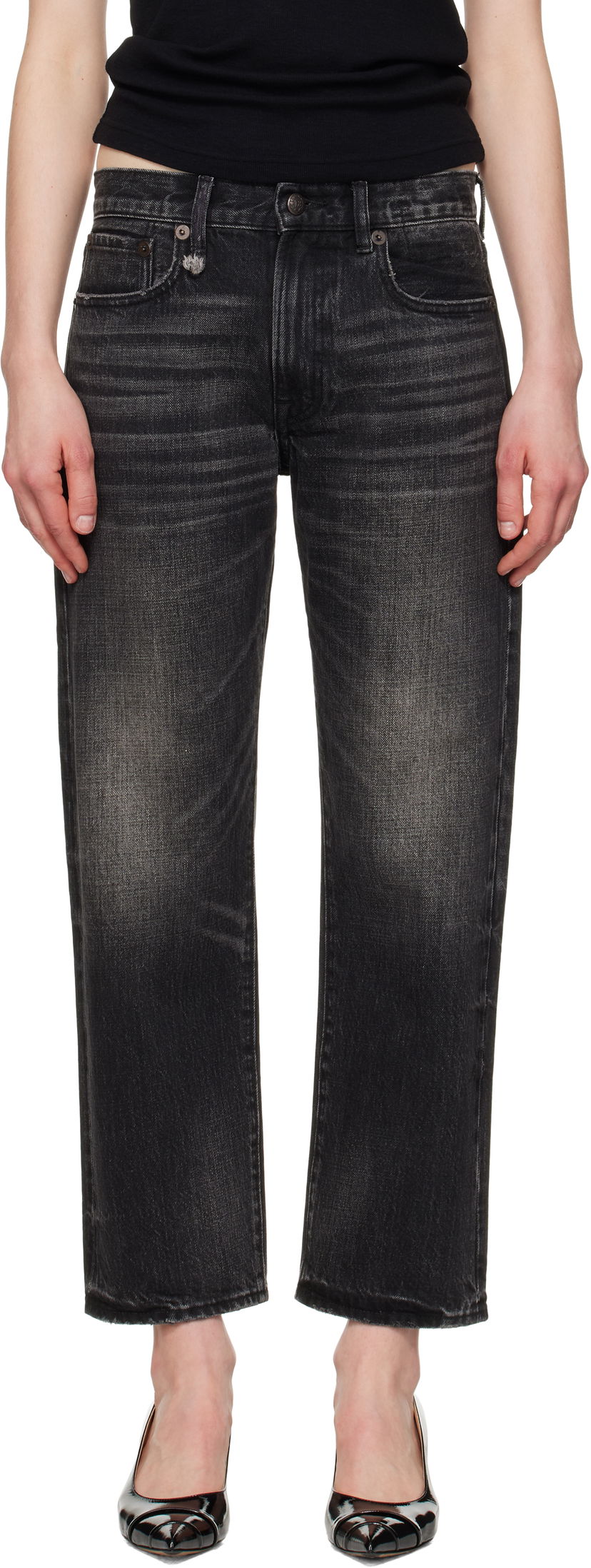 Джинси R13 R13 Romeo Jeans чорний | R13WD103-D175A