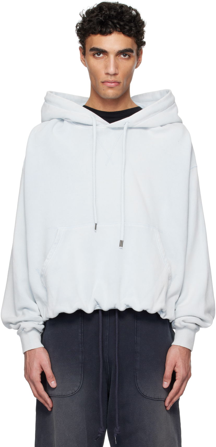 Світшоти R13 R13 Balloon Popover Hoodie Синій | R13MK215-001BE