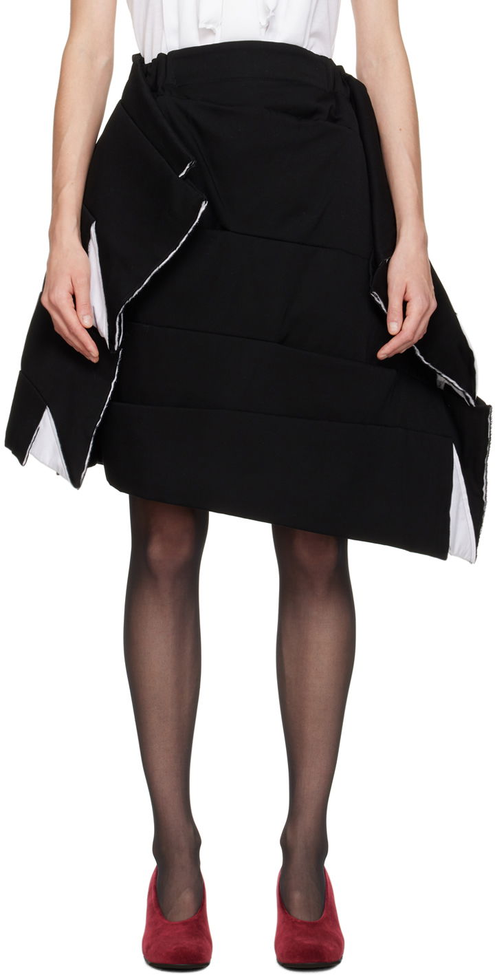 Спідниця Comme des Garçons Tiered Midi Skirt чорний | GL-S005-051