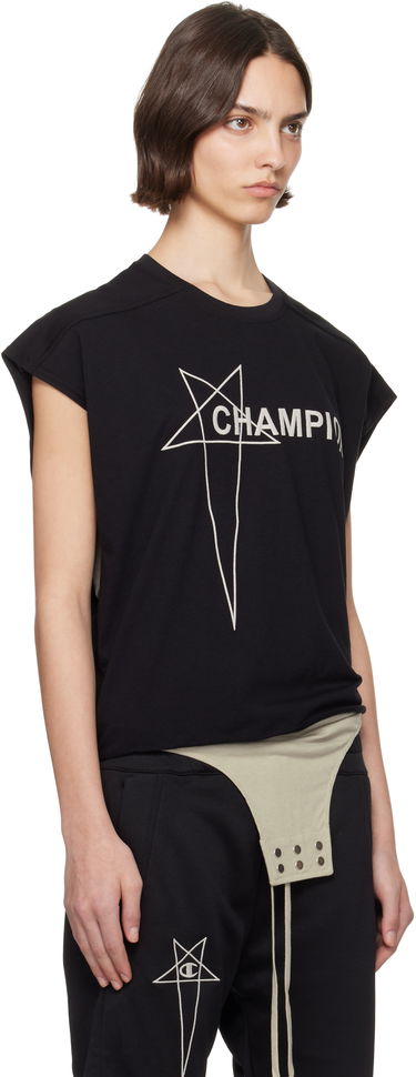 Безрукавка Rick Owens Rick Owens Champion Edition Micro Tatlin Tank Top чорний | CW01E1668 CHJG, 1
