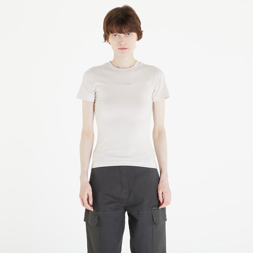 Футболка DAILY PAPER Logotype Fitted Short Sleeve T-Shirt бежевий | 2412023