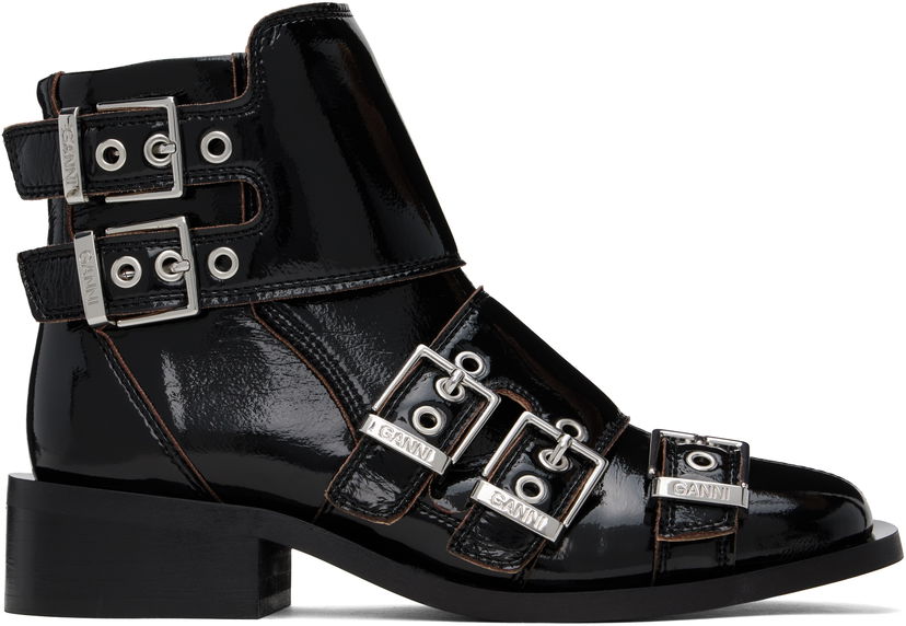 Одяг GANNI GANNI Feminine Buckle Boots чорний | S2811