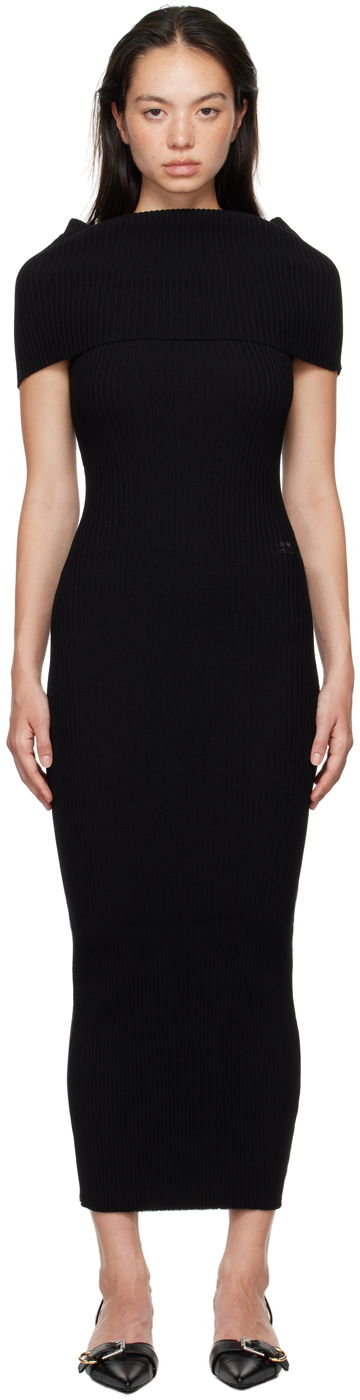 плаття Courrèges Twist Maxi Dress чорний | 324MRO469FI0001