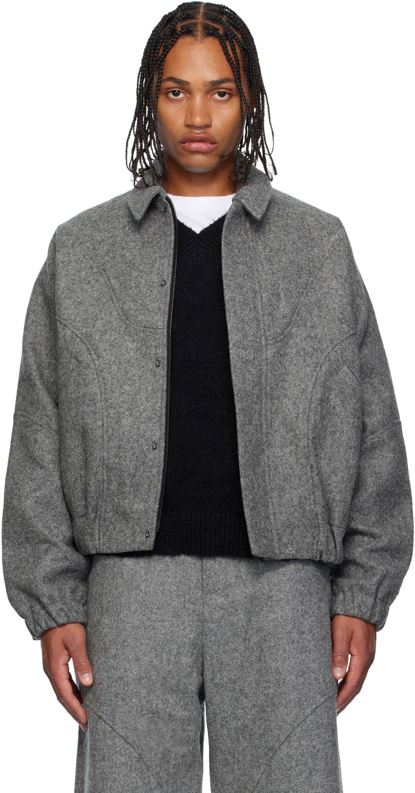 Куртка sage NATION SAGE NATION Jiji Wool Jacket Сірий | S052 JIJI JACKET WOOL MARL GRE