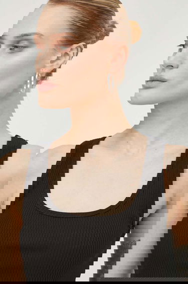 Безрукавка Samsoe Samsoe Samsoe Samsoe SAAMANZA Ribbed Square Neck Tank Top чорний | F10000006, 3