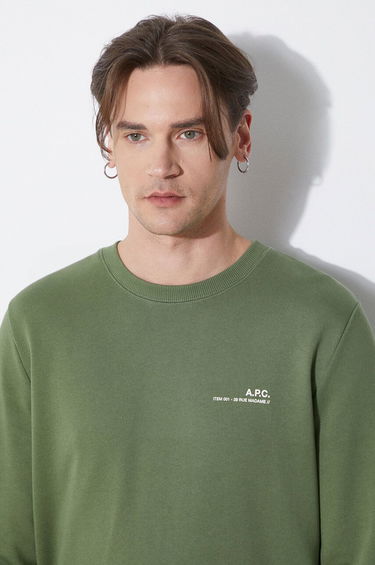 Cветр A.P.C. A.P.C. Item Crewneck Sweatshirt Зелений | COFBQ.H27608.KAE, 4