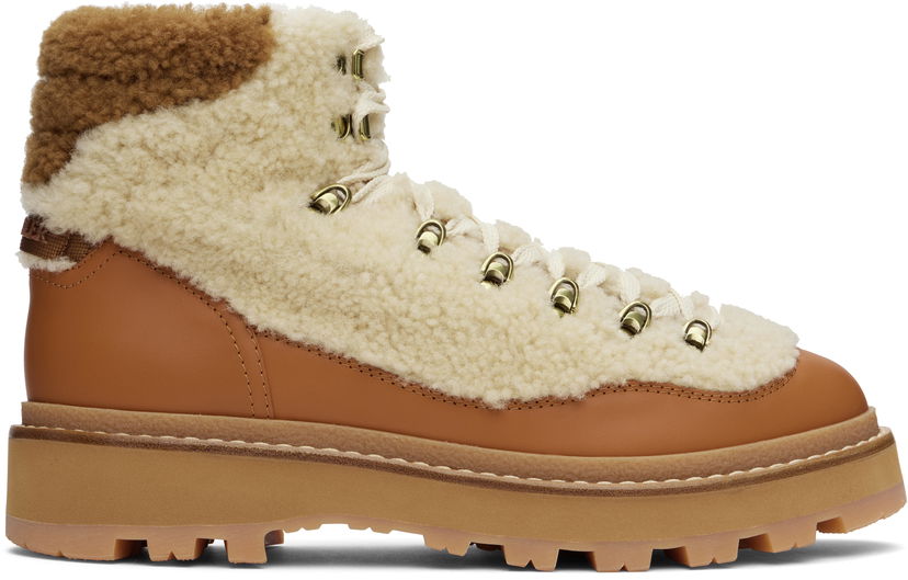 Одяг Moncler Moncler Peka Trek Boots Коричневий | J209B4F00130M4502