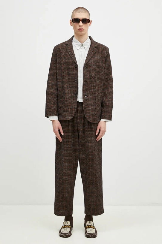 Штани Universal Works Universal Works Checked Wool Blazer and Trousers Set Коричневий | 31111.BLACK