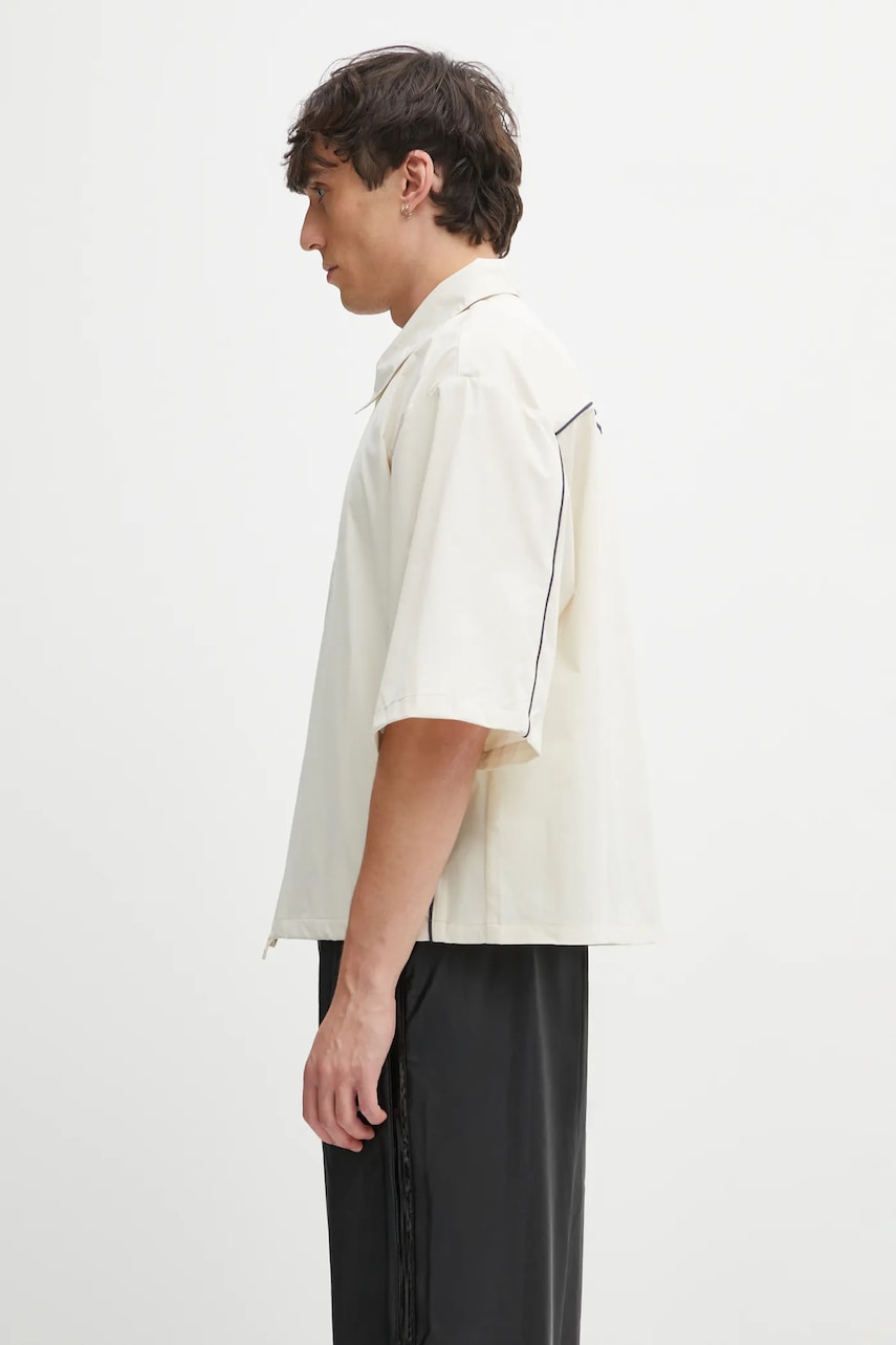 Сорочка Rains Rains x Umbro regular fit collared short sleeve overshirt бежевий | 20910.140, 1