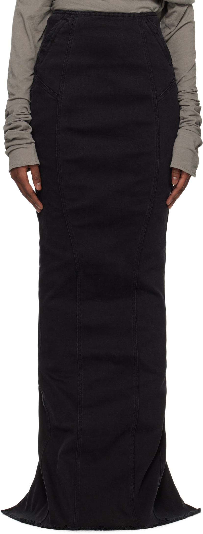 Спідниця Entire Studios Channel Denim Maxi Skirt чорний | ES2572MA