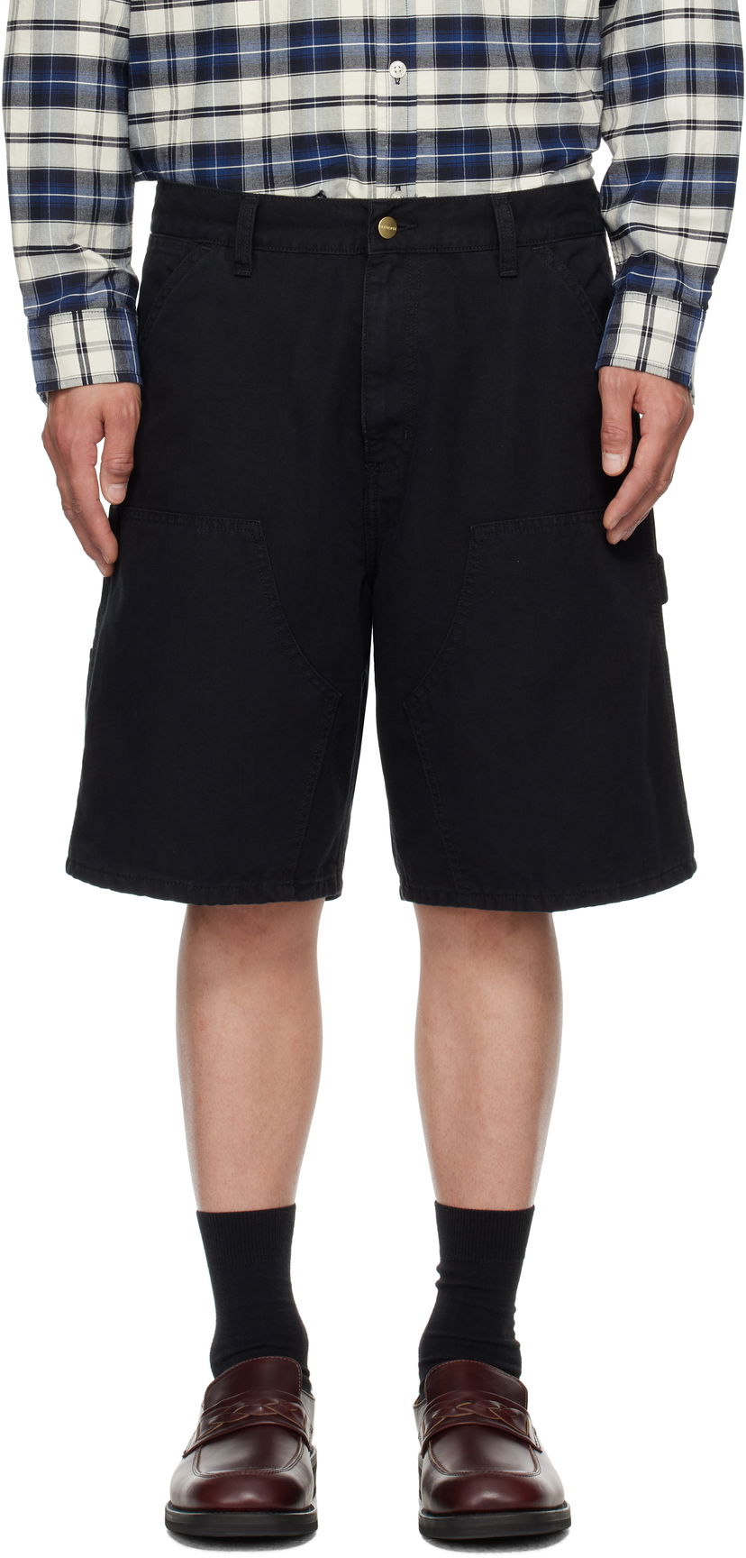 Шорти Carhartt WIP Double Knee Shorts чорний | I034793