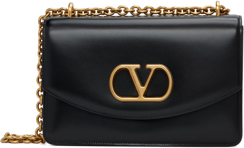 Сумка Valentino Valentino Garavani Logo Calfskin Shoulder Bag чорний | 7Y2B0R16GCB