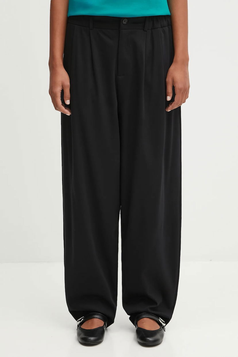 Штани PANGAIA Pangaia DNA Interlock High-Waist Wide-Leg Trousers чорний | 10002446
