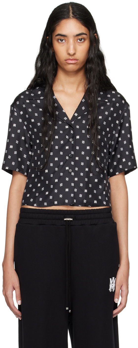 Сорочка AMIRI Black MA Paisley Shirt чорний | AWSTCA1010