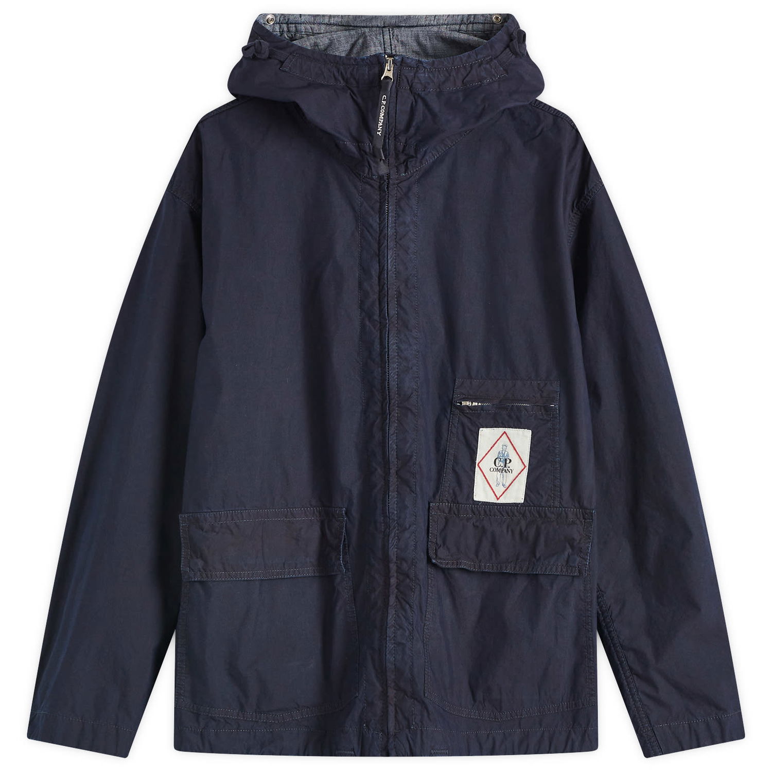 Вітровка C.P. Company C.P. Company 50 Fili Indigo Goggle Jacket, Size Large темно-синій | 18CMOW154A-110288W-883, 0