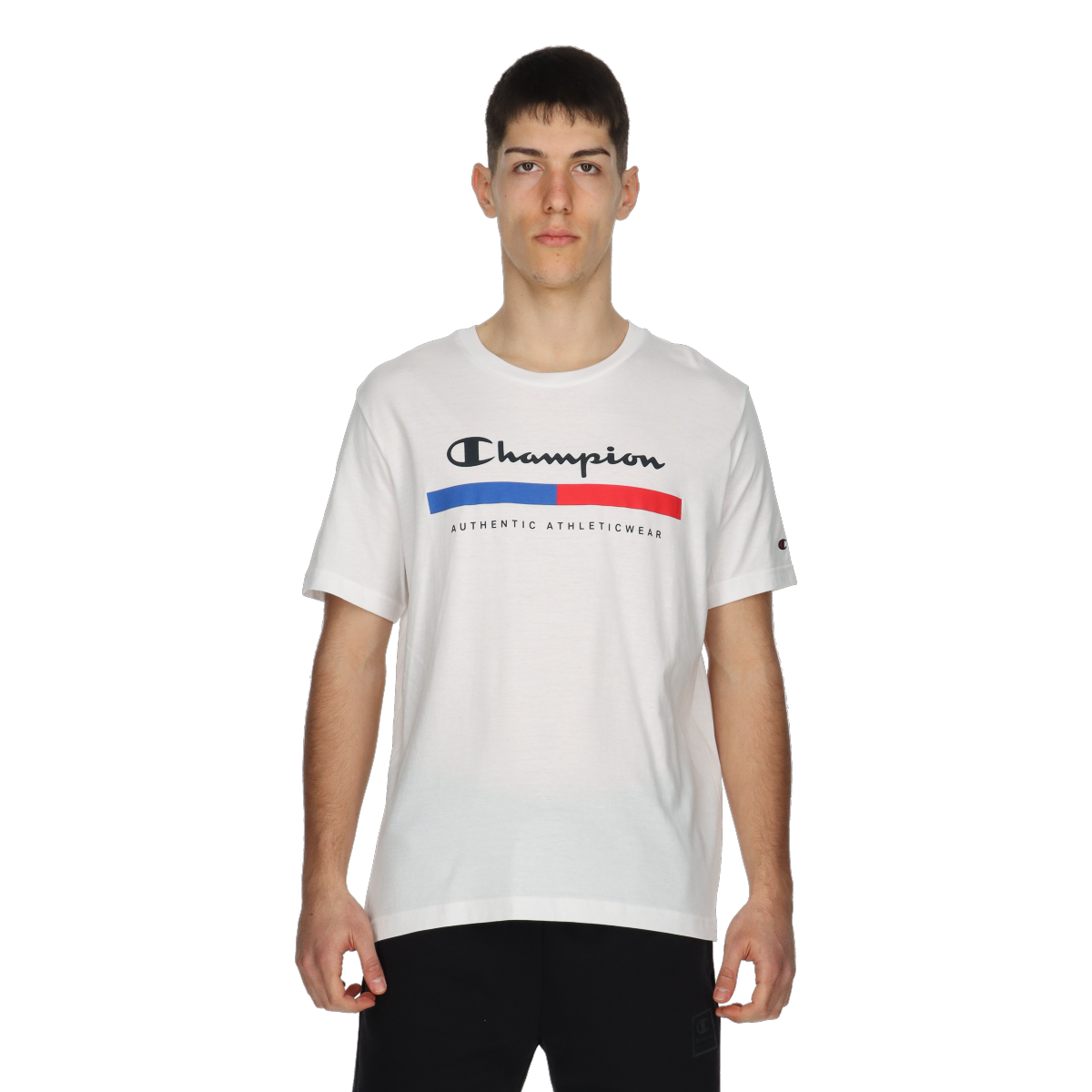 Футболка Champion Script Graphic Crewneck T-Shirt білий | 219735-WW001, 0