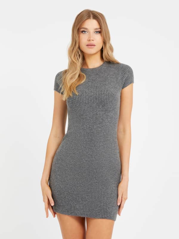 плаття GUESS Bodycon Mini Sweater Сірий | W3BK0SZ3B50, 0