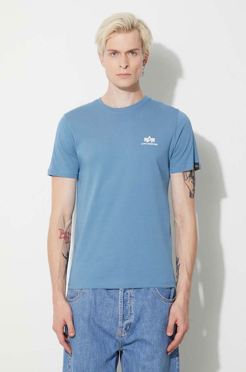 Футболка Alpha Industries Alpha Industries Basic Small Logo T-Shirt Синій | 188505.538