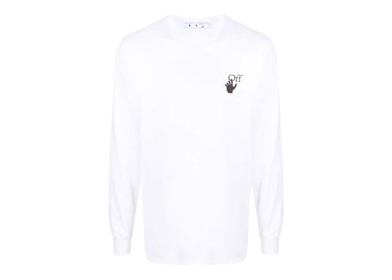 Футболка Off-White Long Sleeve Arrows Print T-Shirt білий | OMAB001F21JER0010184