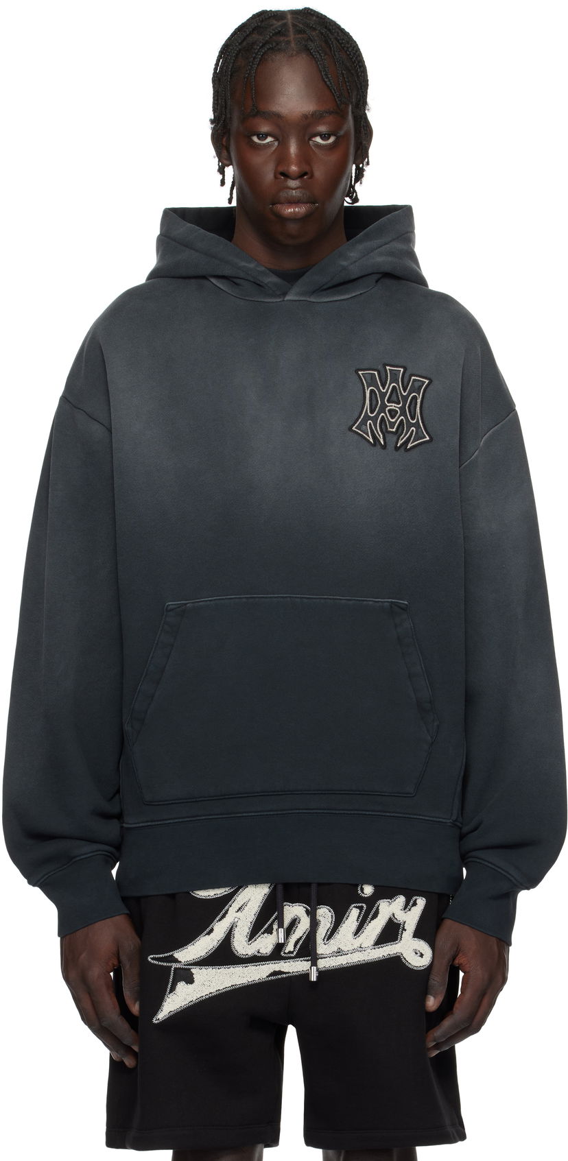 Світшоти AMIRI 'MA' Hollywood Oversized Hoodie чорний | AMJYHD1082