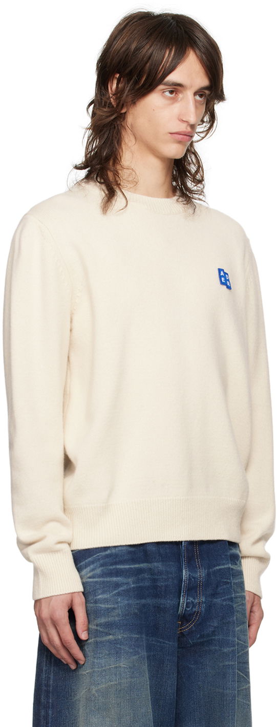 Cветр ADER ERROR Knit Sweater with Logo Patch білий | BMSGFYKT0101OT, 1